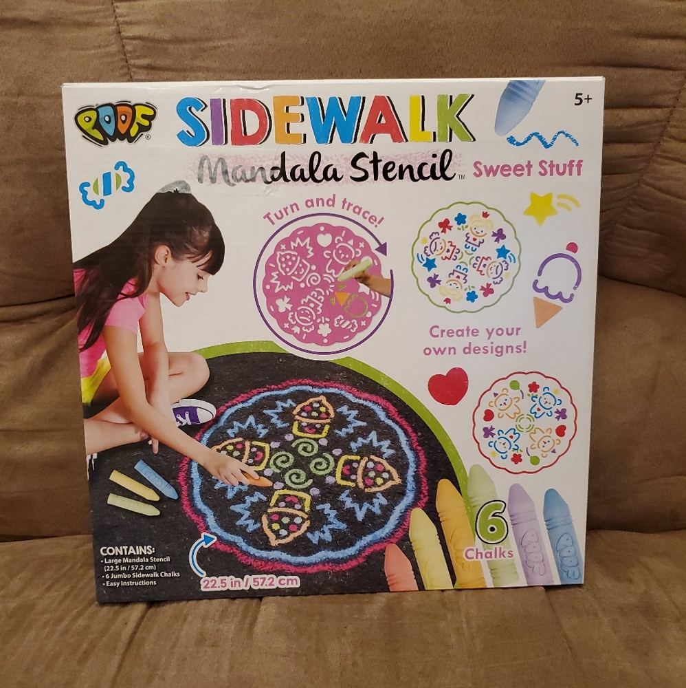 SIDEWALK Mandala Stencil sweet stuff 6chalks Creat
